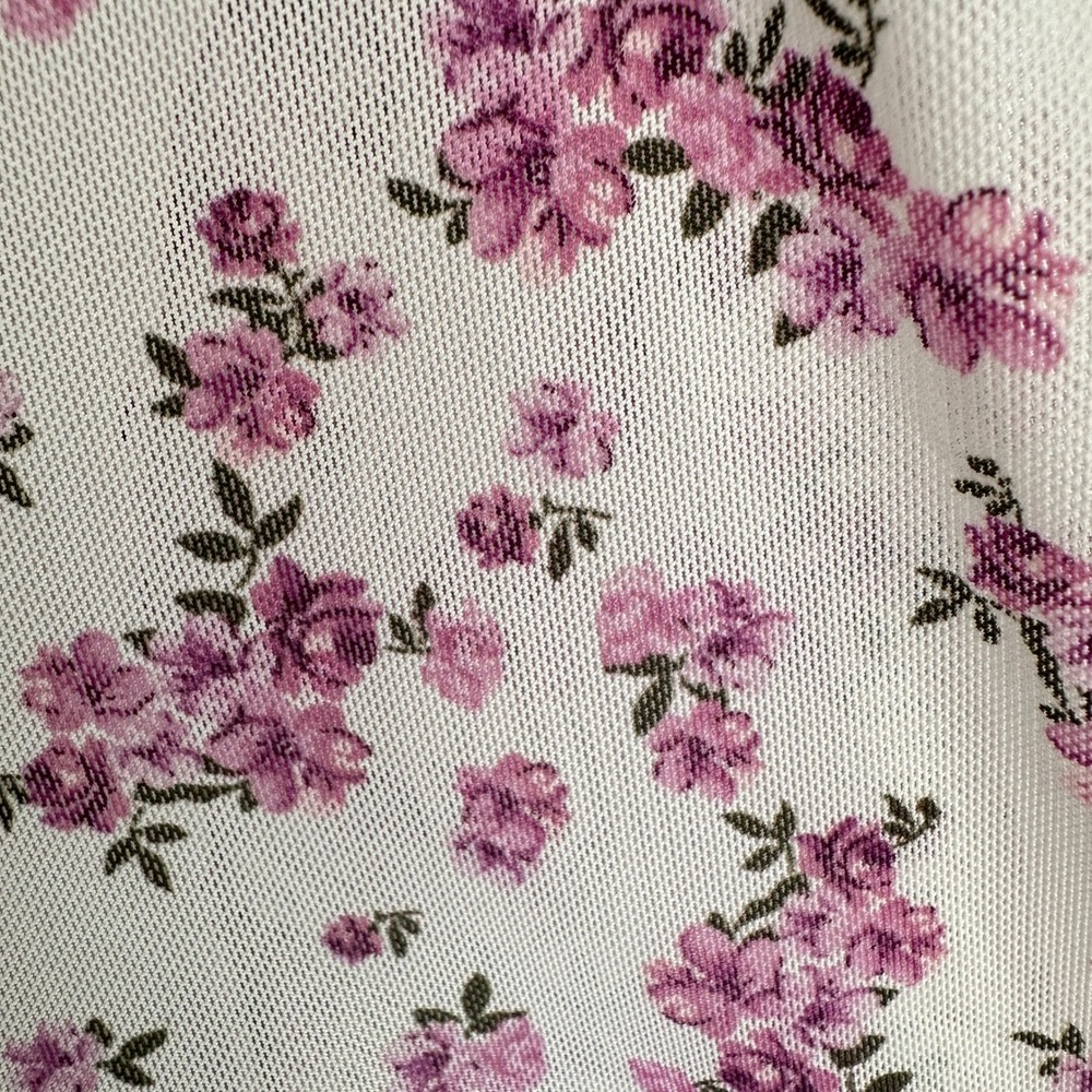Kirious Los Floral Top Cropped Coquette Fairy Romance Cottage Boho Large - Picture 6 of 11